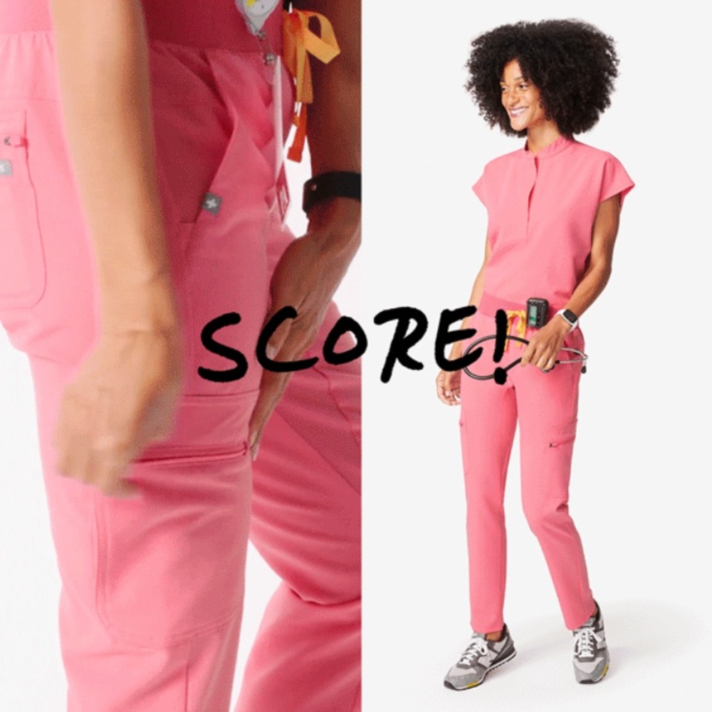 FIGS Scrubs Neon Pink